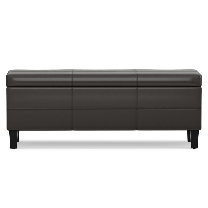 Afton 48 in Wide Rectangle Storage Ottoman Bench image number 1