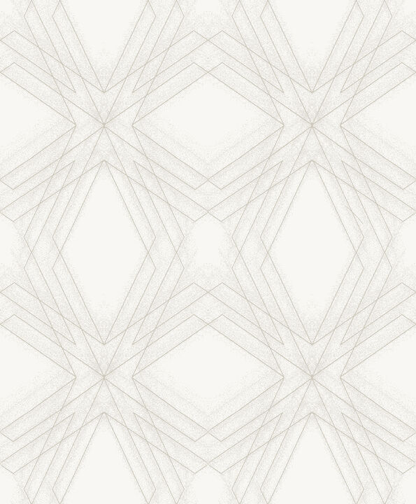 Relativity Off White Geometric Wallpaper