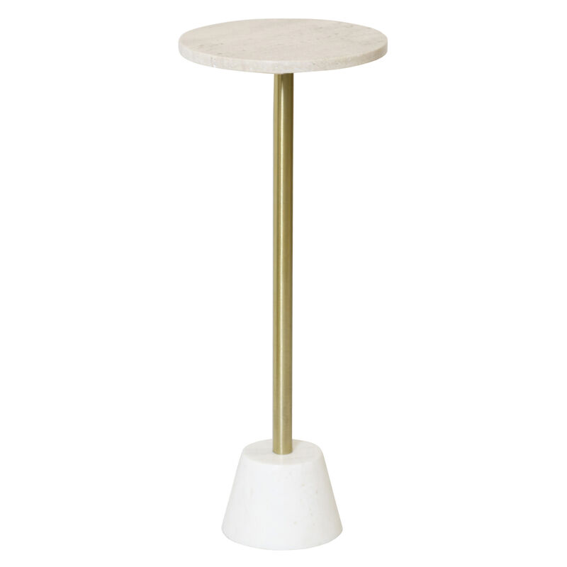 Traventine Accent Table