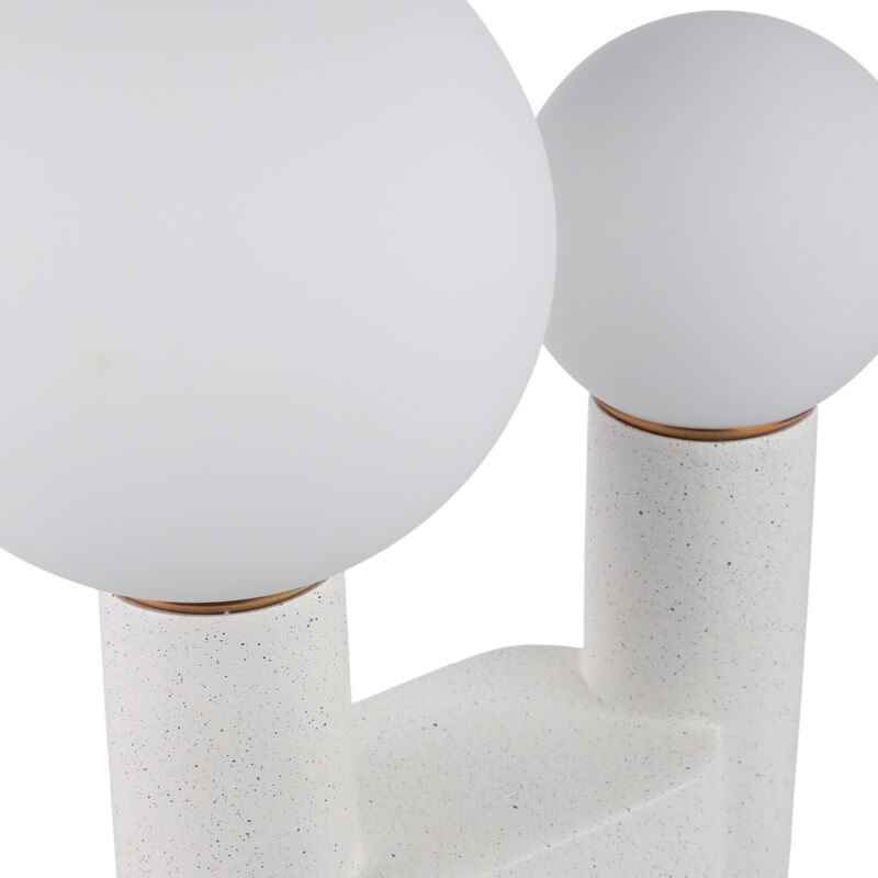20x12" Double Head Totem Lamp With Base Switch, Wh image number 5