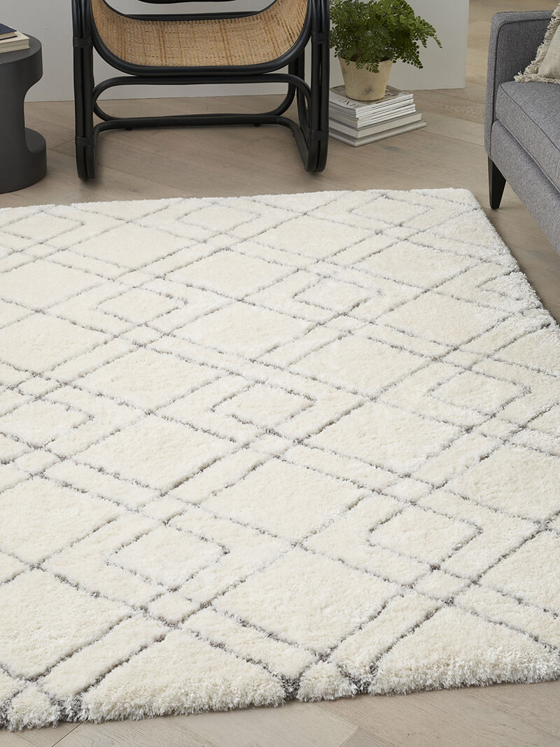 Dreamy Shag DRS07 Ivory 4' x 6' Rug