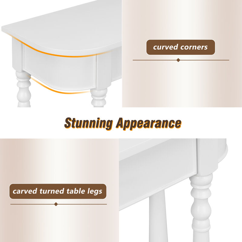 Merax Retro Entryway Console Table