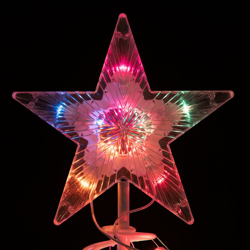 6' Pre-Lit Spiral Christmas Tree - Multi Color Lights image number 3