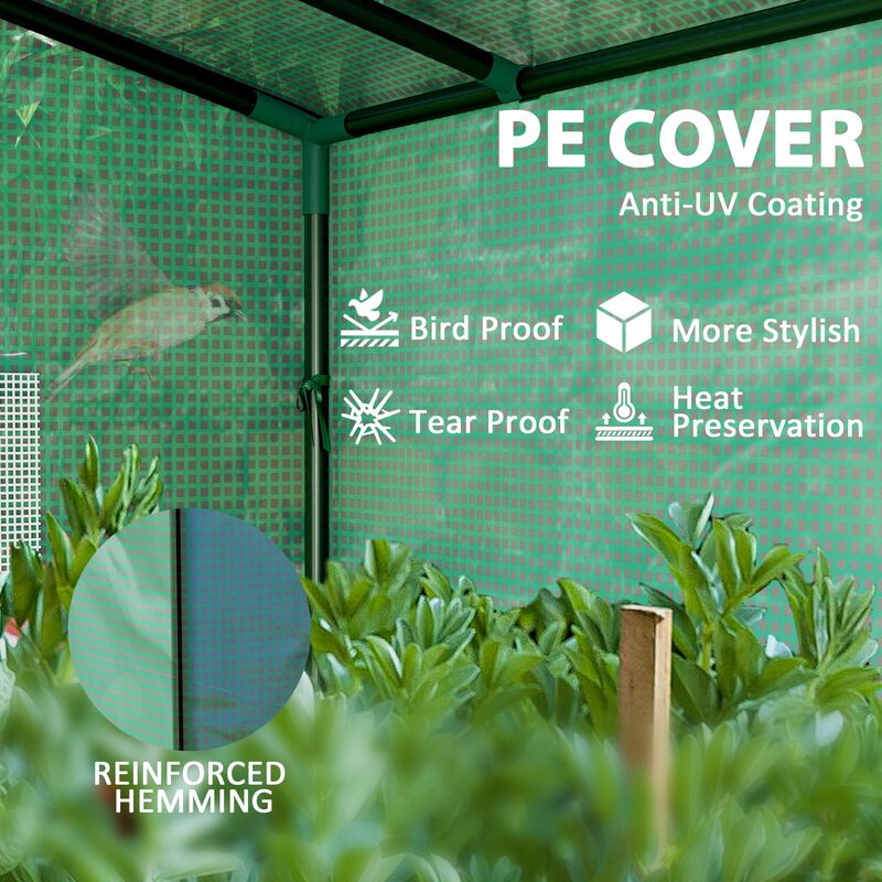 Hivvago 6.6 ft Portable Outdoor Greenhouse image number 4