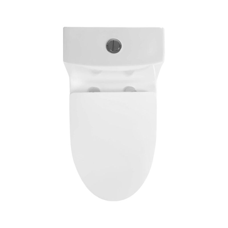 Bothwa Home 14.97"W CUPC Certified, One Piece Elongated Confort Height Toilet, Super Quite Flushing, Dual Flush, Ceramic, Watersense, Leak Resistant image number 5