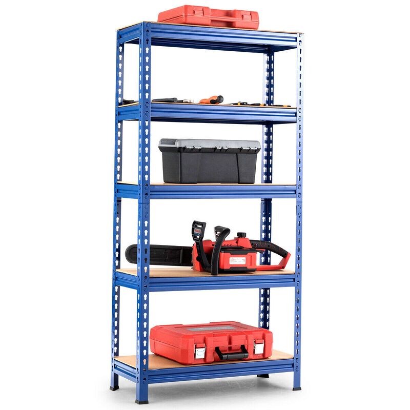 5-Tier Steel Shelving Unit Storage Shelves Heavy Duty Storage Rack