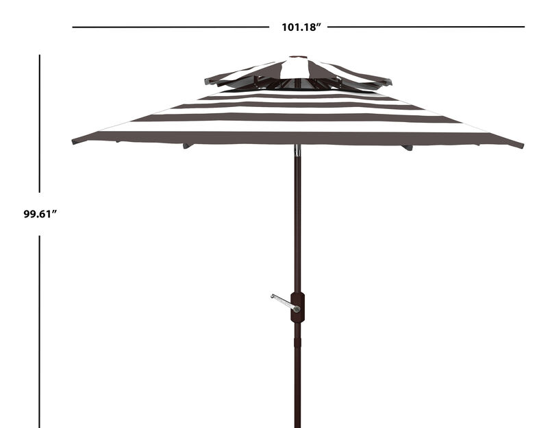 Iris 9 ft. Doublt Top Crank Umbrella image number 4