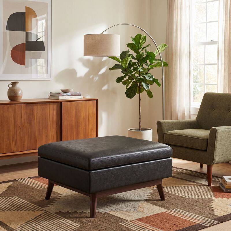 Simpli Home Owen Coffee Table Storage Ottoman image number 1