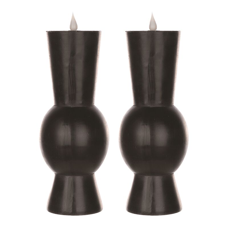 Simplux LED Designer Candle with 4 and 8 Hour Timer for Timed Ambient Lighting (Set of 2)