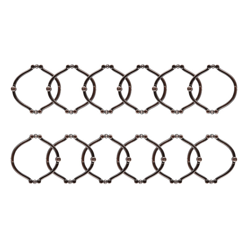 Utopia Alley Rust-Proof Zinc Shower Curtain Hooks with Clasp Closure, Shower Hooks Hangers for Bathroom, Kitchen Utensils, Curtains, Clothing, Towels etc - Set of 12 image number 3