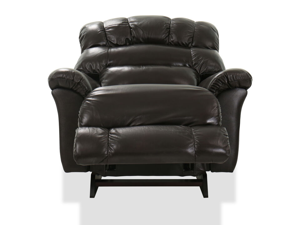 Randell Chocolate Leather Rocking Recliner