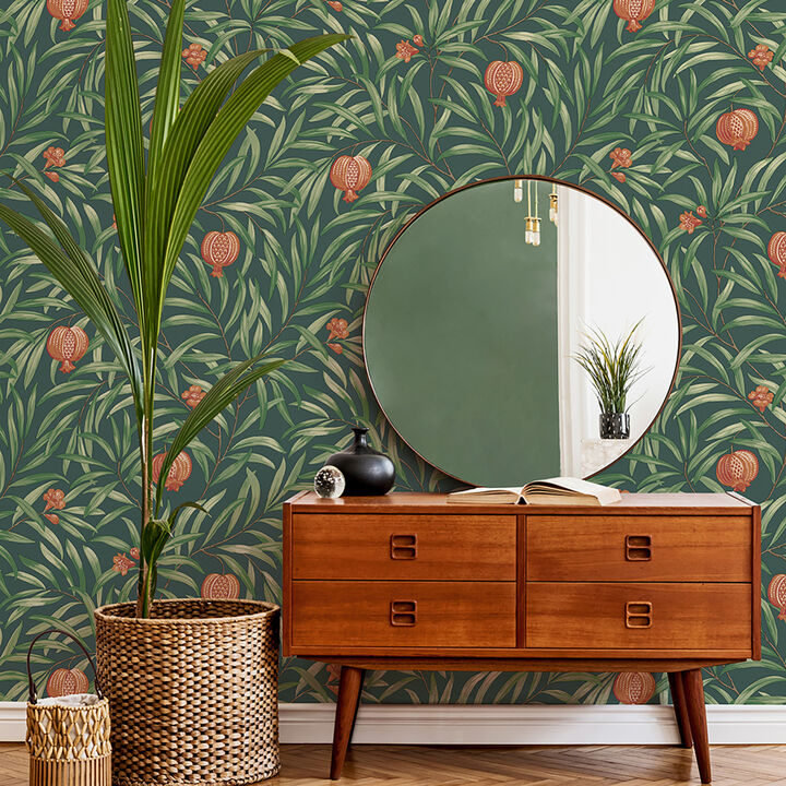 Elena Green Pomegranate Wallpaper
