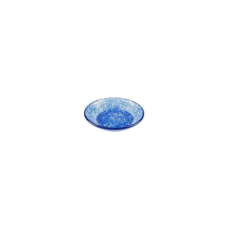 Turgla Fusion Glass dia.5.5" h:1.25" 8 oz. Round Blue Glass Bowl (Set of 2) image number 3