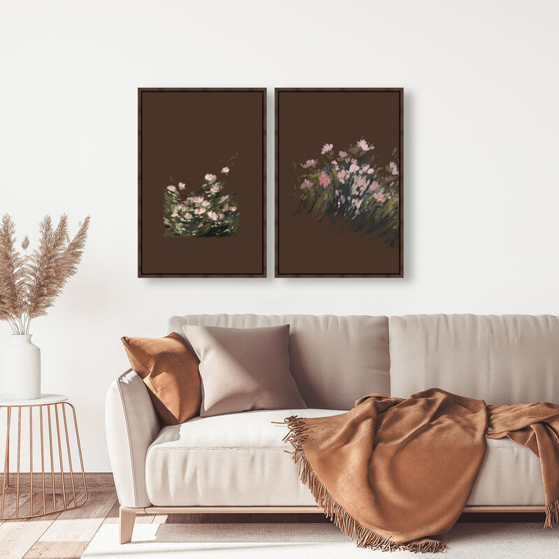 Secret Garden Set Floral and Botanical Canvas Print by Oliver Gal image number 1