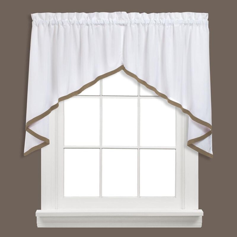 Saturday Knight Ltd Kate High Quality Stylish Classic And Beautiful Look Window Swag - 58x28", Taupe