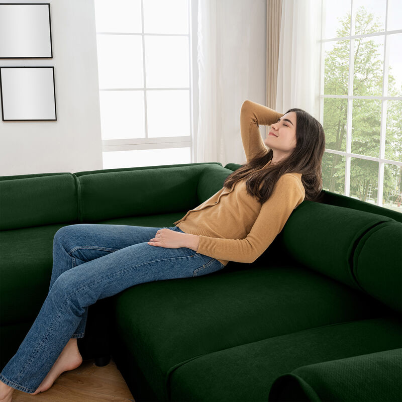 Merax Modern Modular Sectional Sofa with Storage