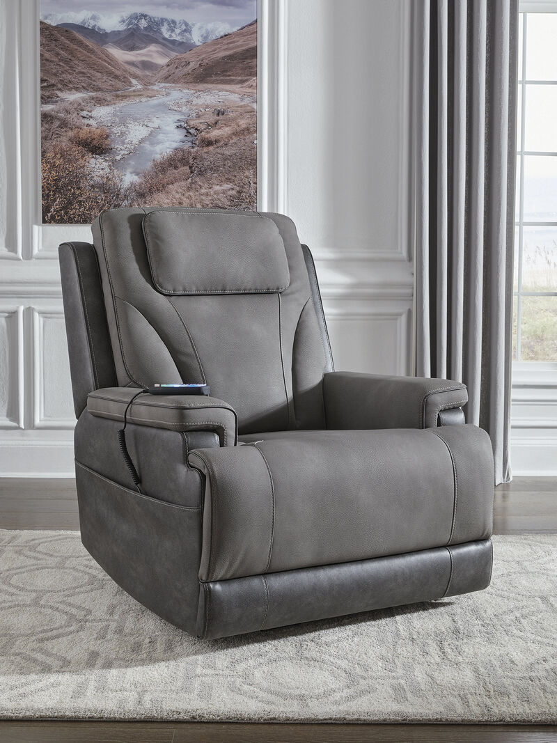 4Z-Serenity Zone Power Lift Recliner in Gray image number 1