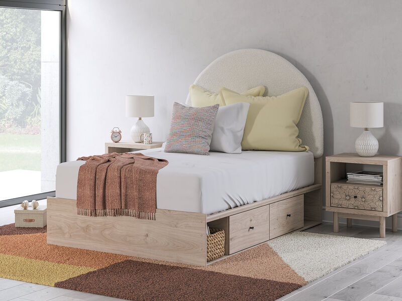 Shapella Full Upholstered Panel Bed with Storage image number 21