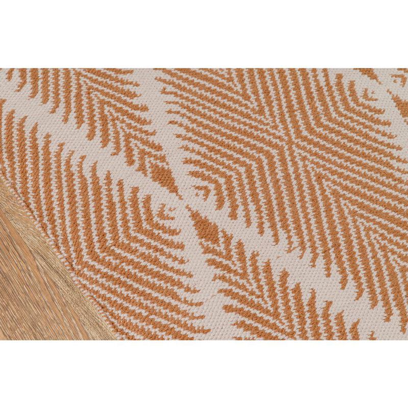 Erin Gates Contemporary Rectangle Area Rug, Orange, 5' X 7'6