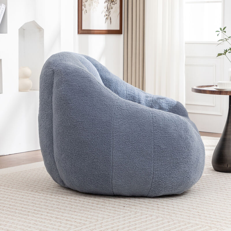 GOODSILO Plush Comfort Bean Bag Chair with Memory Foam Filling - Ergonomic Lounge Sofa for Ultimate Relaxation image number 5