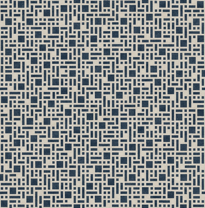 Bento Indigo Geometric Wallpaper
