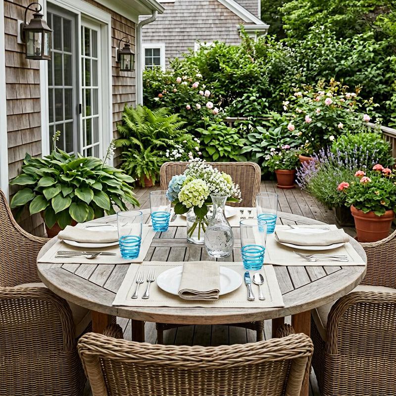 HomeRoots Set of Four Clear and Blue Swirl Acrylic Highball Glasses image number 1