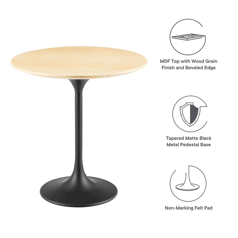 Lippa 20" Round Wood Side Table image number 1