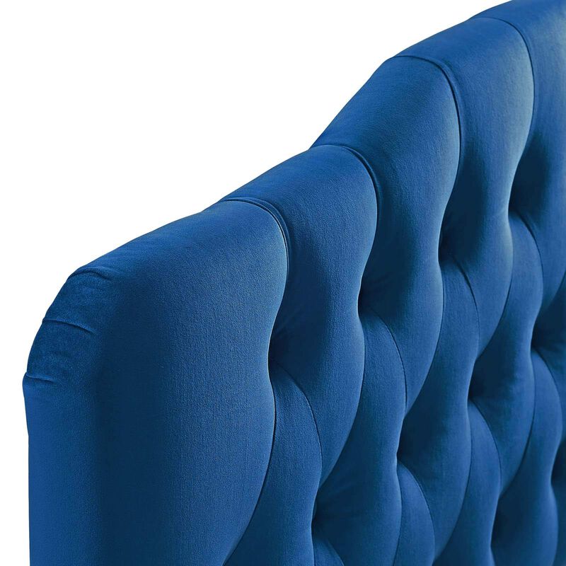 Annabel Queen Diamond Tufted Performance Velvet Headboard image number 4