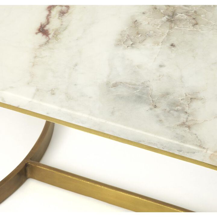 Butler Specialty Corsini Marble & Metal Coffee Table, Multi-Color