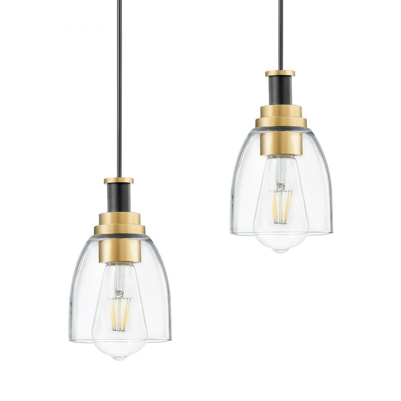 Set of 2 Pendant Light Adjustable Hanging Lights for Kitchen, Entryway, or Hallway image number 8