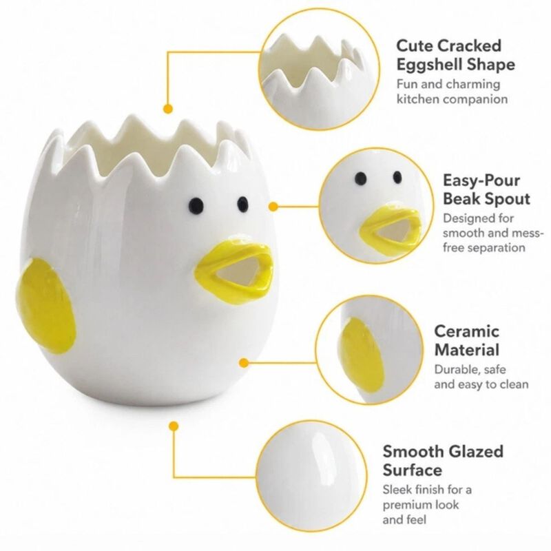 Ceramic Egg Yolk Separator image number 2