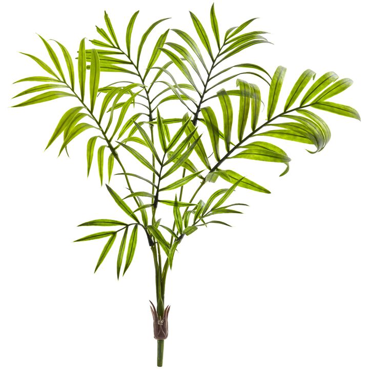 HomPlanti Mini Areca Palm Artificial Bush (Set of 8)