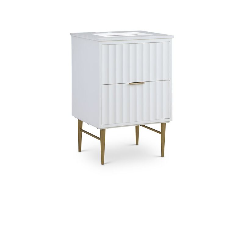 Meridian Furniture Modernist White Bathroom Vanity