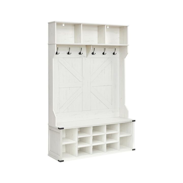 Hall Tree with Bench and Shoe Storage