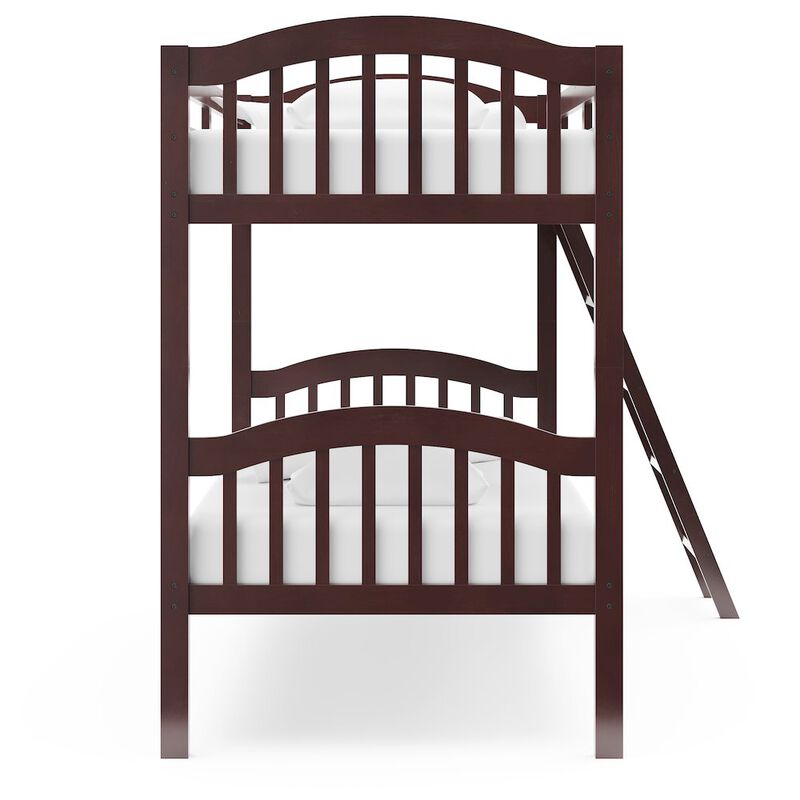 Storkcraft Long Horn Twin-Over-Twin Bunk Bed (Espresso)
