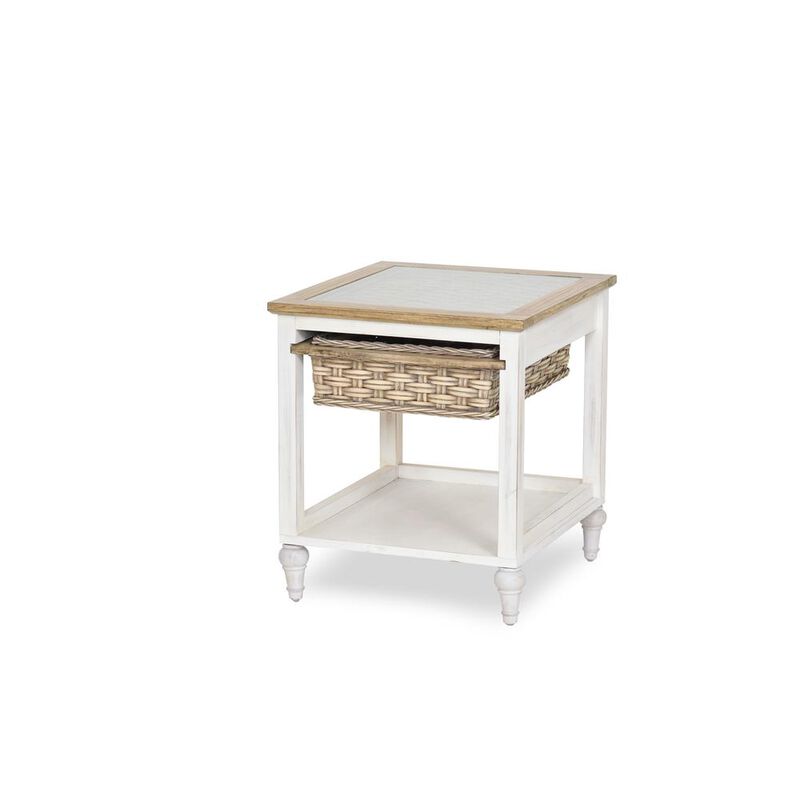 Sea Winds Coastal Furniture Island Breeze 1-Basket End Table
