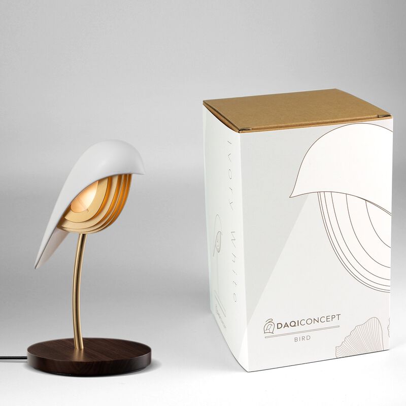 Desk Lamp BIRD Almond Beige image number 2