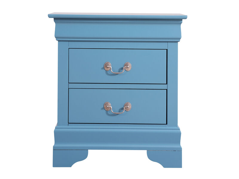 Louis Philippe 2-Drawer Nightstand (24 in. H X 22 in. W X 16 in. D)