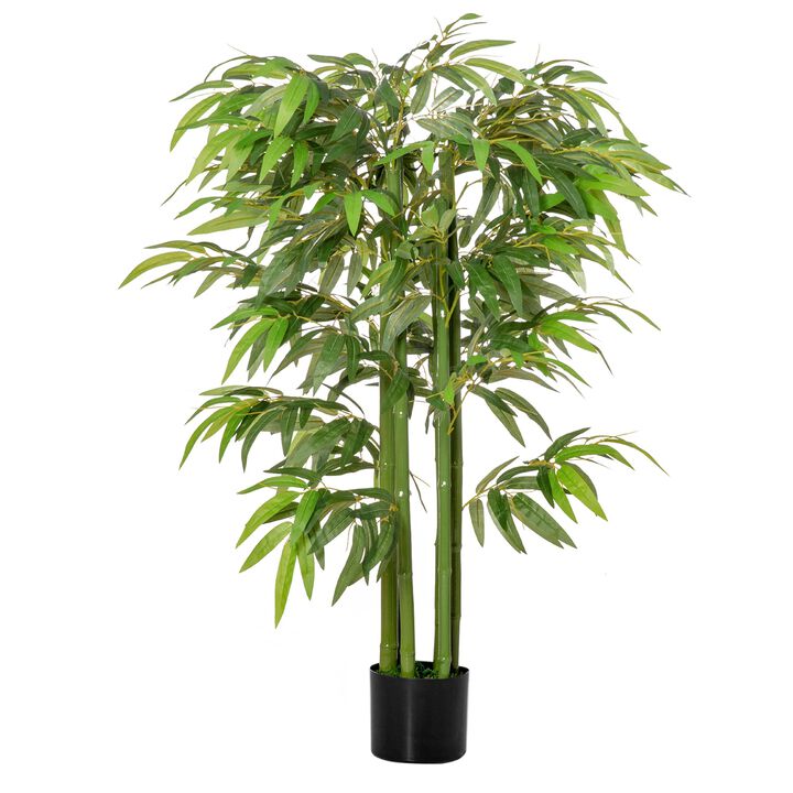 Zen Decor Element: 4.5ft Faux Bamboo Tree in Nursery Pot