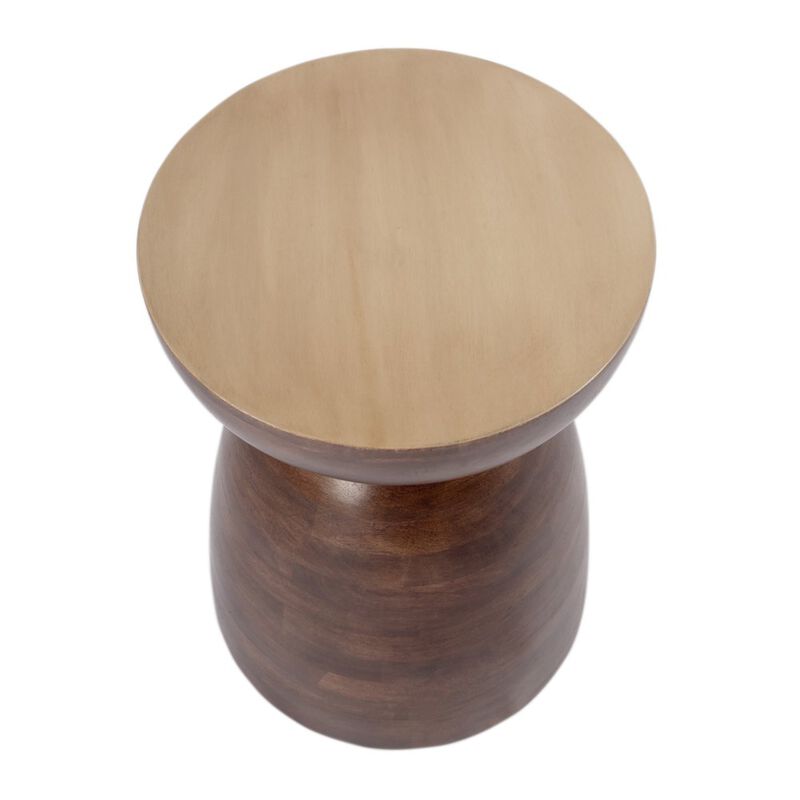 Butler Specialty Hayes 13 in. W Round Solid Wood Side Table, Brown