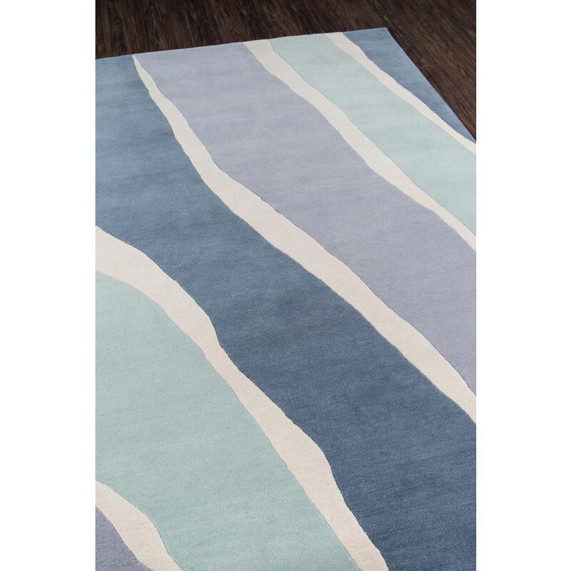 Novogratz Contemporary Rectangle Area Rug, Blue, 8' X 10'