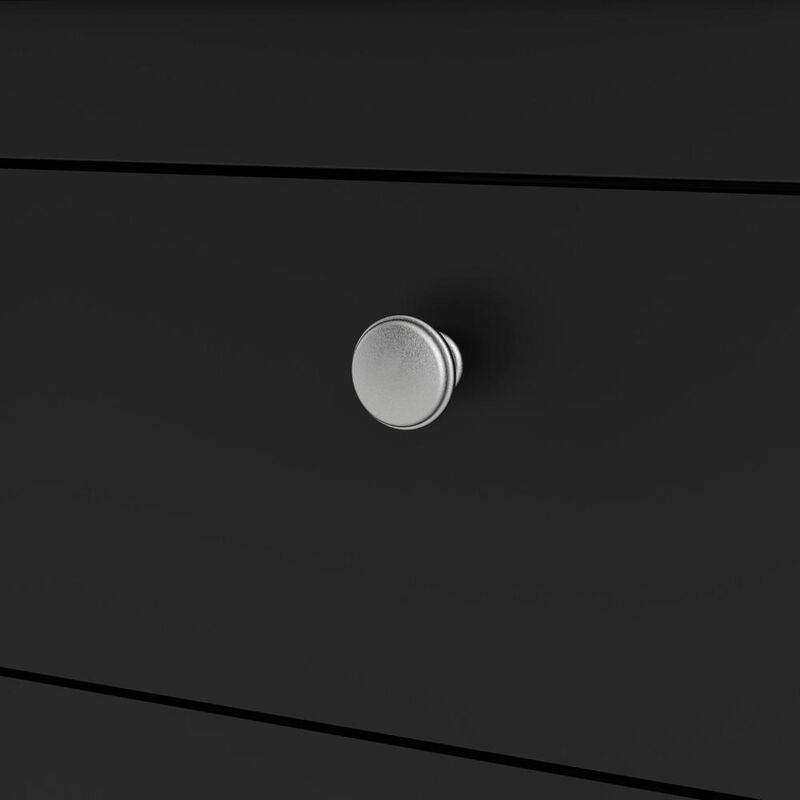 Tvilum Madrid 2 Drawer Nightstand, Black Matte