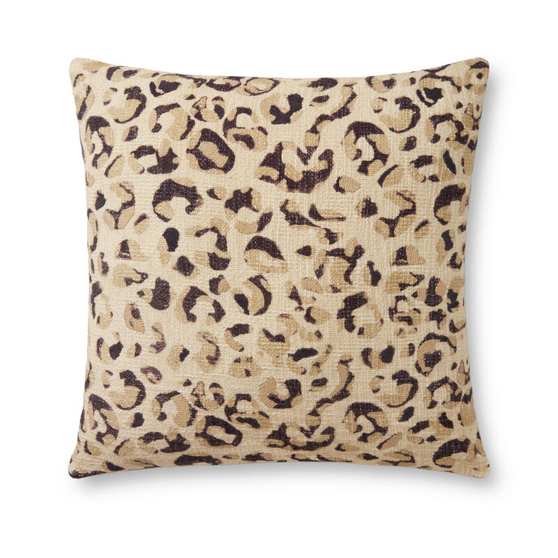 PLL0056 Ivory/Black 22"x22" Poly Pillow