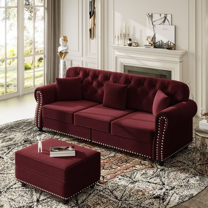Wurtda Modern Chesterfield Sofa