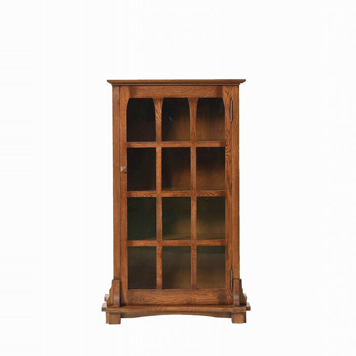Crafters and Weavers Mission Solid Oak Display Bookcase