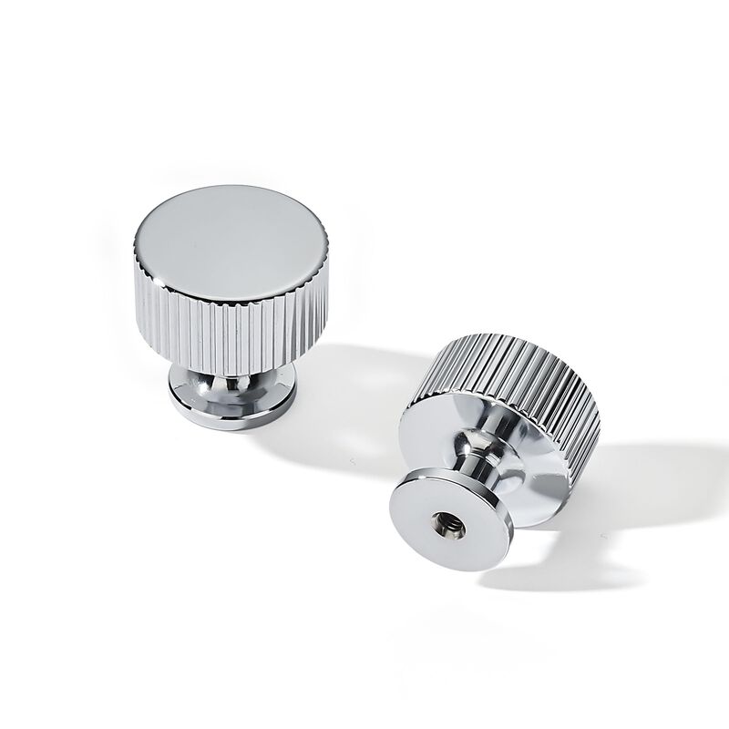 khtumeware Knob 10-Pack,Polished Chrome Cabinet Pulls, Kitchen Drawer Handles, for Dresser cabinets, cabinets, Door cabinets, Ha