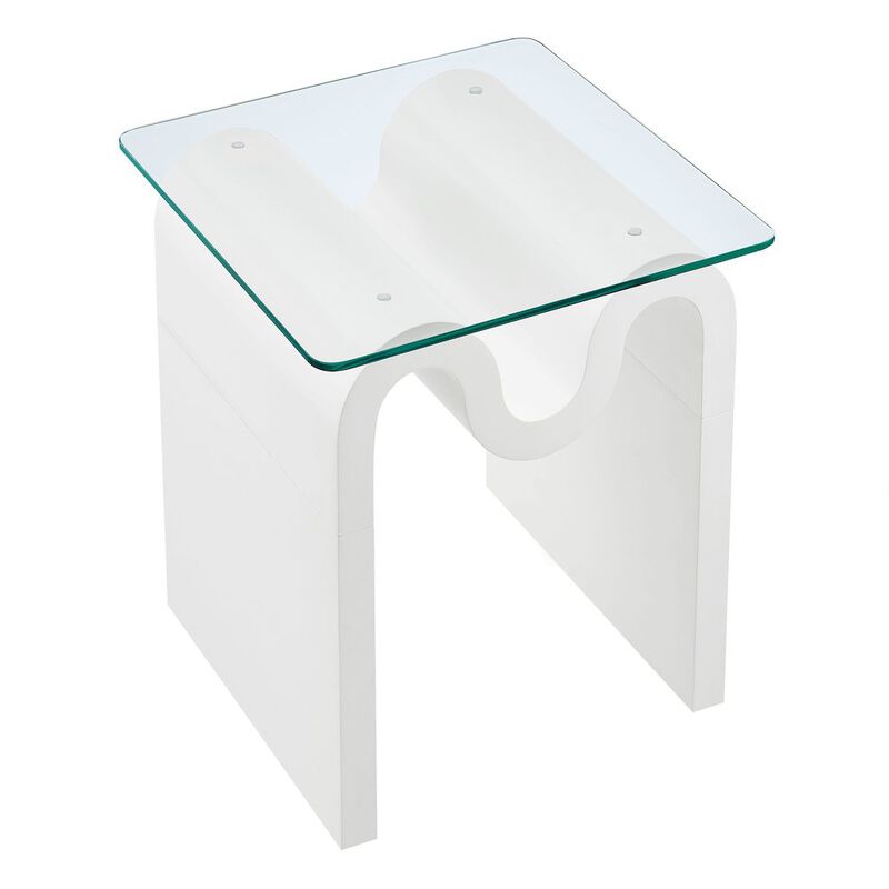 Ondine Glass Top Side Table image number 5