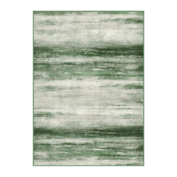 HomeRoots Abstract Washable Area Rug