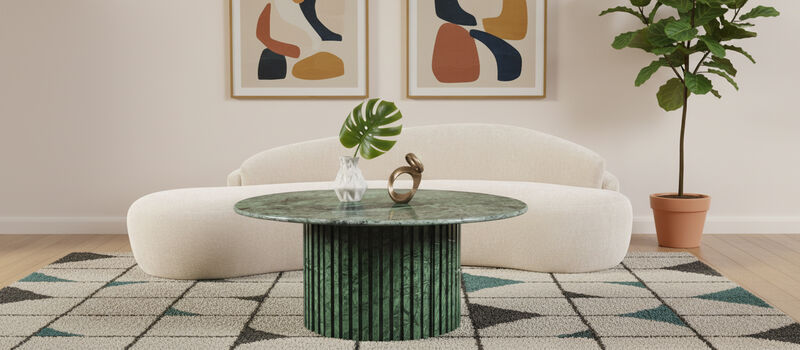 Meridian Furniture Genoa Green Coffee Table image number 1