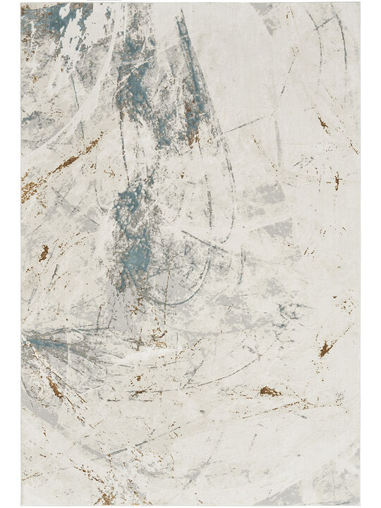 Desire DSR04 Ivory/Gray/Blue 6' x 9' Rug